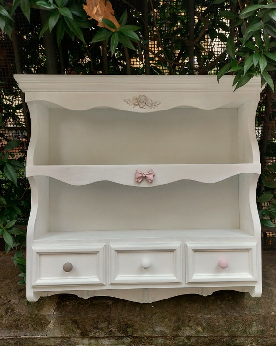 Shabby chic plate rack sale