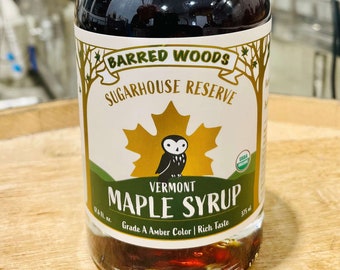 2023 Sugarhouse Reserve Maple Syrup - From Barred Woods Maple