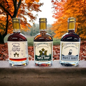 Premium Maple Syrup Gift Set -  From Barred Woods Maple -Perfect Vermont Gift
