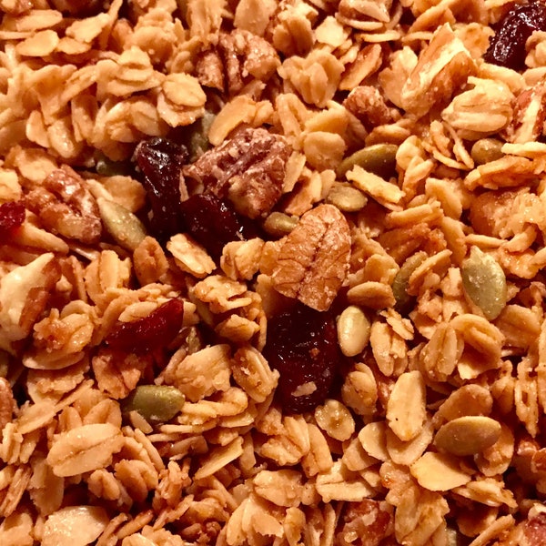 Maple Pecan Granola - Made with Pure Vermont Maple Syrup and Organic Oats - Free Shipping