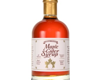 Vermont Maple Cider Syrup - Perfect Combination of Pure Vermont Maple Syrup and Boiled Apple Cider