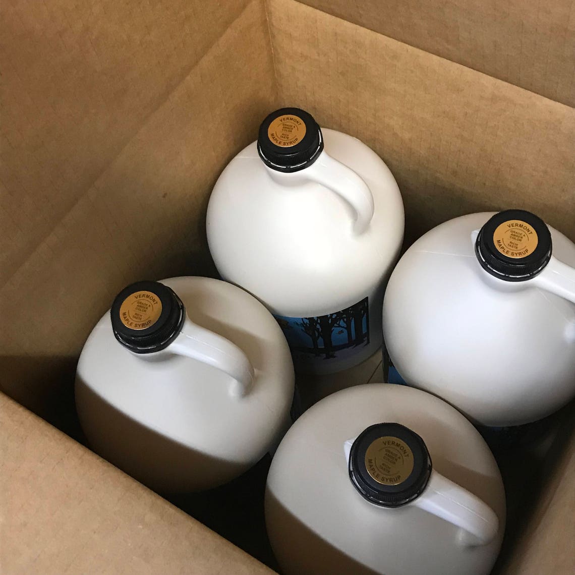 Bulk Maple Syrup Four 1 Gallon Jugs of Pure Vermont Maple Etsy