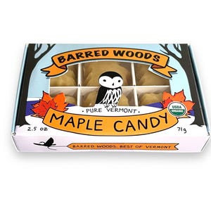 Perfect Vermont Gift - Deluxe Maple Gift Box of Treats: Maple Syrup, Pancake Mix, Maple Sugar, Maple Cream, Maple Candy, Maple Truffles zdjęcie 4