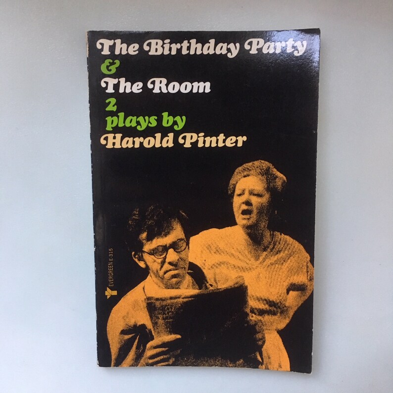 The Birthday Party The Room 2 Plays By Harold Pinter 1965 Paperback