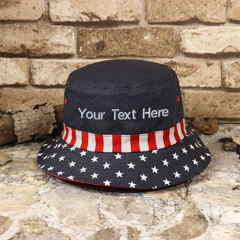 4th of July Theme Hats Patriotic Bucket Hat Freedom America Liberty Nic-ki M-inaj USA Flag Independence Day 
