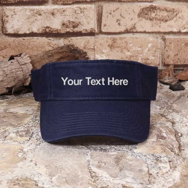 Customized Cotton Twill Washed Visor