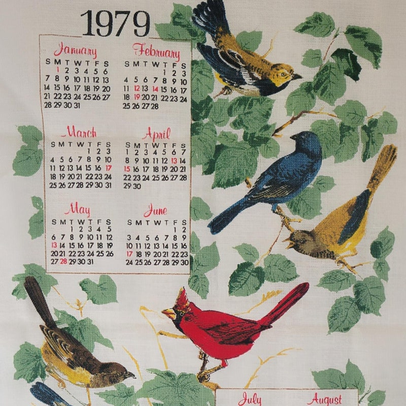 2025 Calendar Towels Etsy