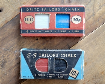 Vintage Tailors' Chalk * Dritz * E-Z * Vintage Sewing Notion