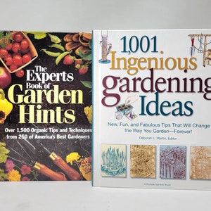 Set of 2 Rodale Garden Books * The Experts Book of Garden Hints * 1001 Ingenious Gardening Ideas