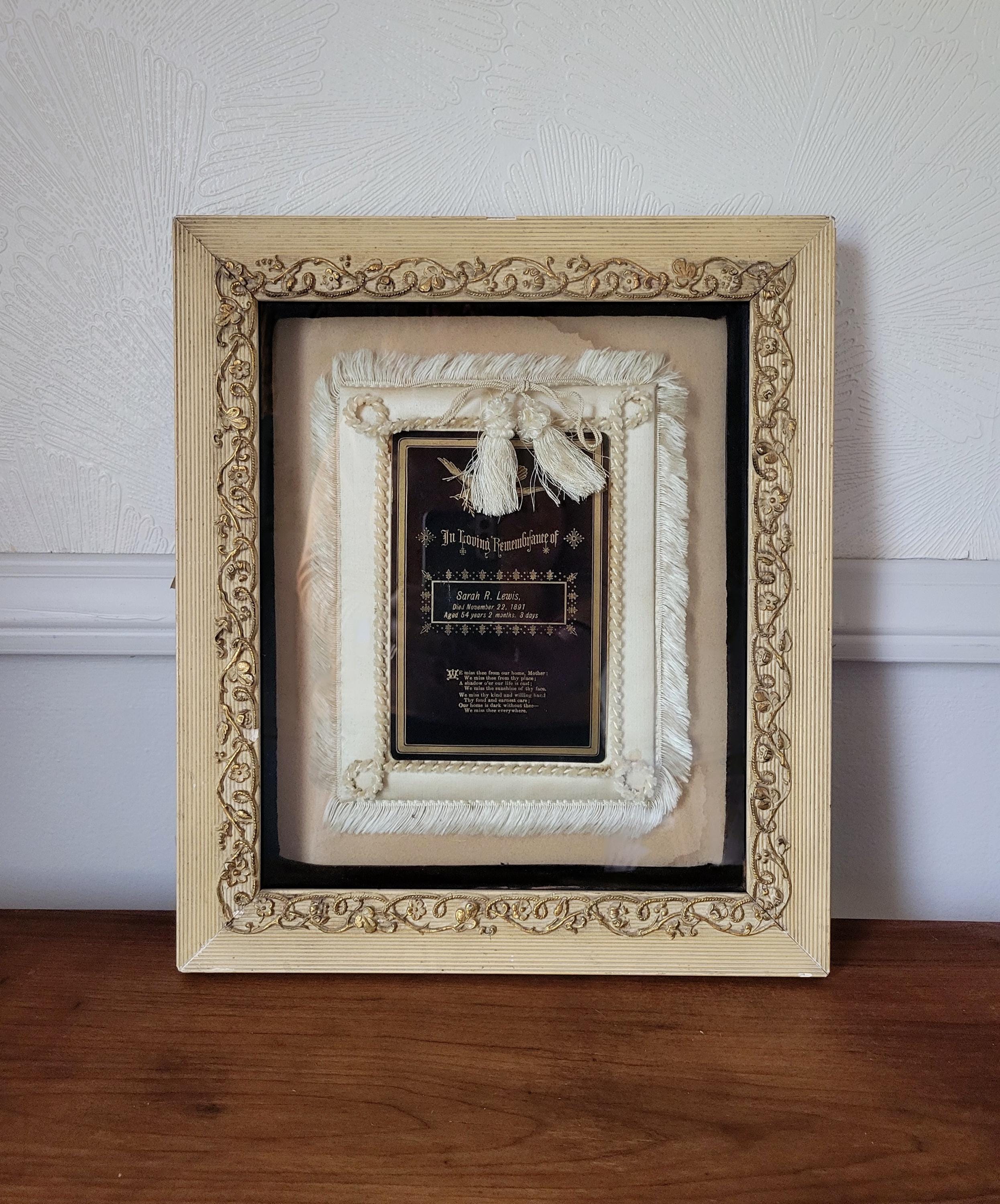 Victorian Mourning Shadow Box - Etsy