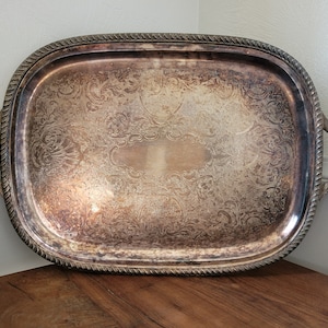 Large Poole Silver Co. EPC 3212 Butler&#39;s Serving Tray