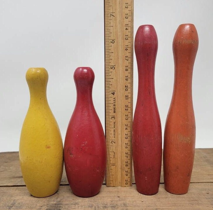 Pin Like Blocks Vintage Wooden Toys * Wooden Blocks and Bowling Pins * Nursery Decor - Etsy