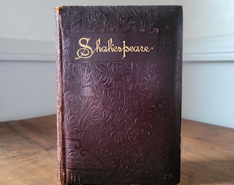 Die Werke von Shakespeare * In Leder gebundenes Antikbuch