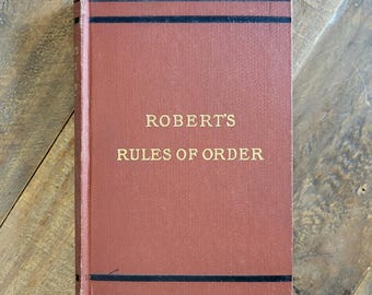 Robert's Rules of Order 1907
