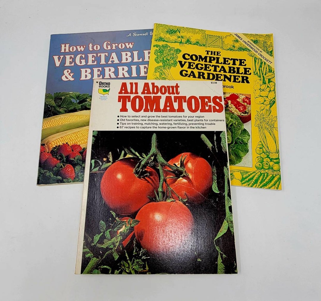 Vintage Gardening Books * How to Grow Vegetables, Tomatoes & Berries - Etsy