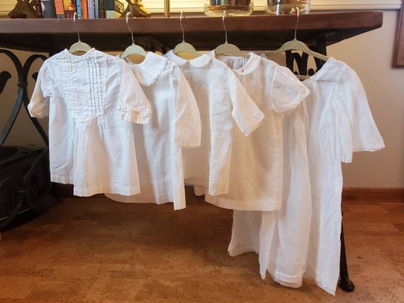 Lot of Vintage Baby Dresses * Christening Gowns *