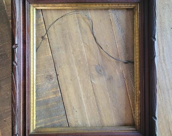 Victorian Rustic Carved Picture Frame 12"x10" Picture Opening