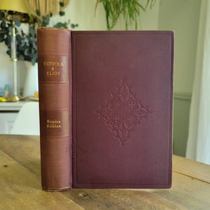 Romola by George Eliot * Mary Ann Evans * Historical Novel * Antique Decorative Cloth Bound Book