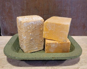 Large Vintage Lye Soap Bars (3) * Old Fashioned * Primitive Farmhouse * Home Accents
