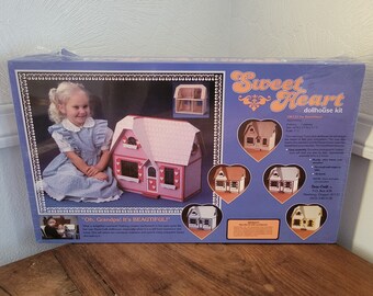 Vintage Seeet Heart Dollhouse Kit * Real Wood * New Old Stock