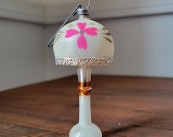 Vintage Mercury Glass Table Lamp Christmas Ornament Germany