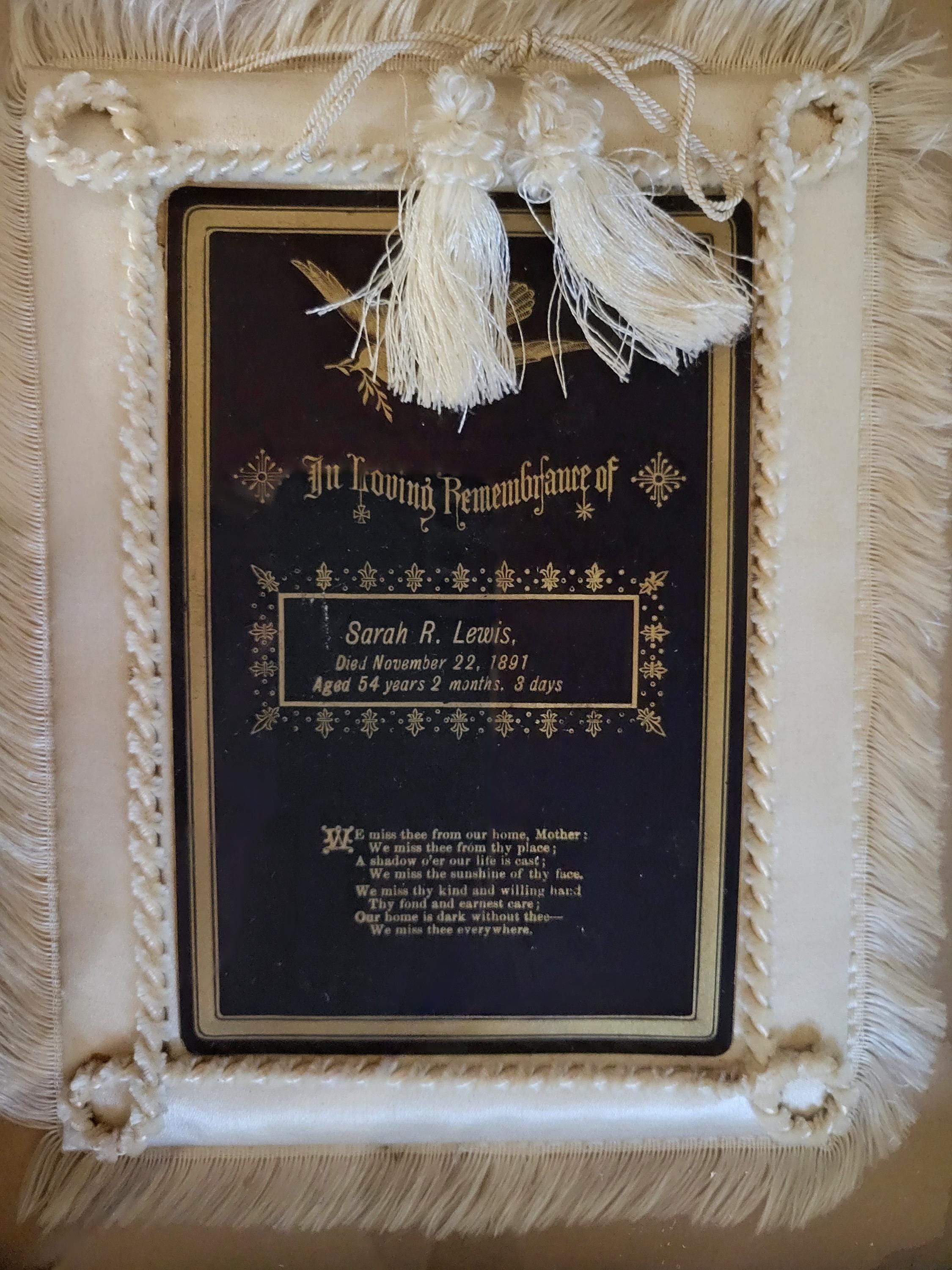 Victorian Mourning Shadow Box - Etsy