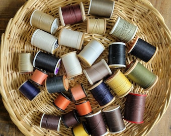 Lot of Vintage Thread Heavy Duty Button & Upholstery