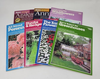 Lot of 7 Ortho Books * Perennials * Annuals * Greenhouses * Shrubs * Wildflowers * Gardening Books