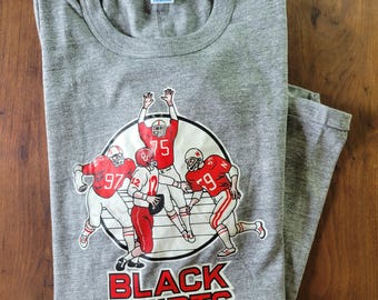 Vintage Nebraska Cornhuskers "Blackshirts" Gray XXL T-shirt