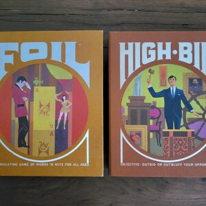 Vintage 1970 3M Board Card Games * High-Bid & Foil