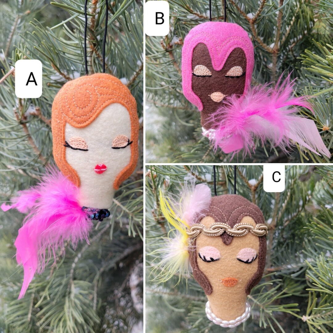 Diva Felt Ornament Sold Individually Car Mirror Decor Etsy