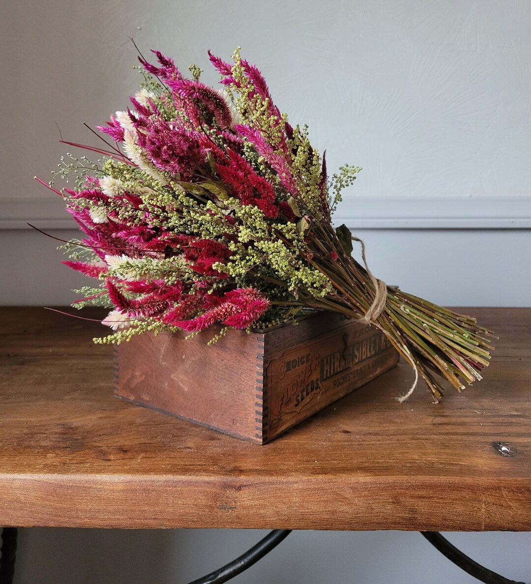 Dried Flower Bouquet Celosia Bouquet Natural Grown in USA Etsy