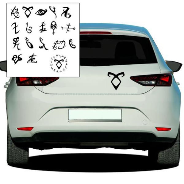 Car Vinyl Decal Shadowhunters Runes