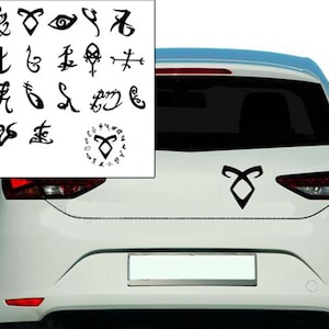 Shadowhunters Rune Vinyl Aufkleber, Autoaufkleber, Shadowhunters Aufkleber für Auto, LKW, Fenster, Laptop
