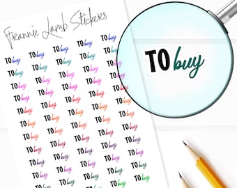To Buy Planner Stickers, 60 Labels for Planners, Calendars and More, Paper Options Available