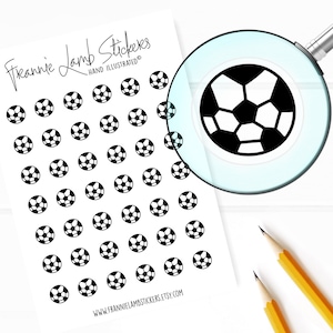 42 transparante plannerstickers (elk 1/2"), voetbalstickers, sport- en fitnessstickers voor planners en kalenders en meer