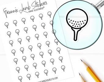 42 przezroczyste naklejki do planera (1/2" każda), naklejki do planera golfowego, przezroczyste matowe naklejki do planera i kalendarza i wiele więcej