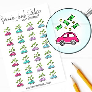 42 Clear Planner Stickers (1/2 each), Eyeball Stickers, Halloween Stickers  for Planners, Calendars and more