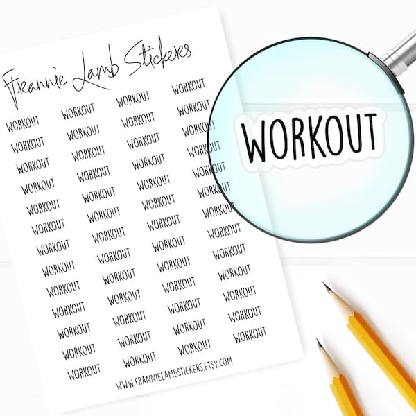 Color in Workout Calendar Etsy