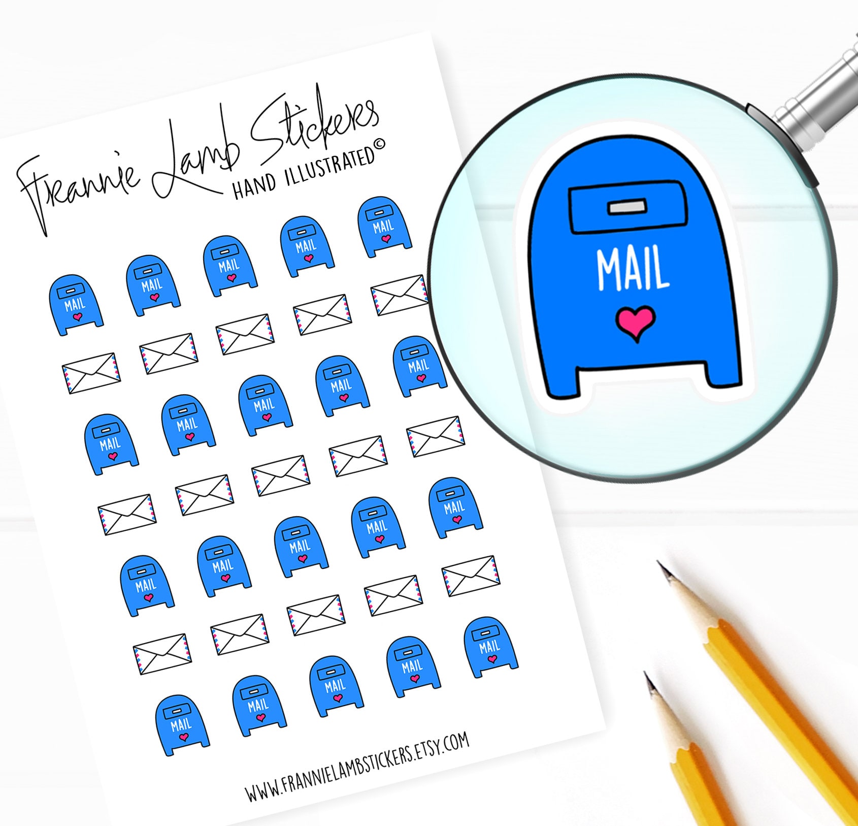 Snail Mail Stickers Planner Stickers Calendar Stickers Post - Etsy