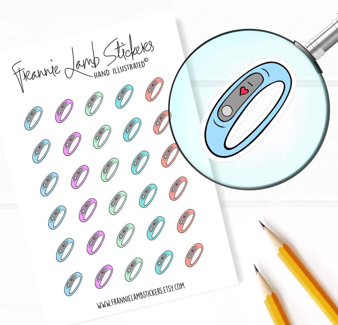 Step Tracker Planner Stickers, Fitness Planner Stickers, Fitbit ...
