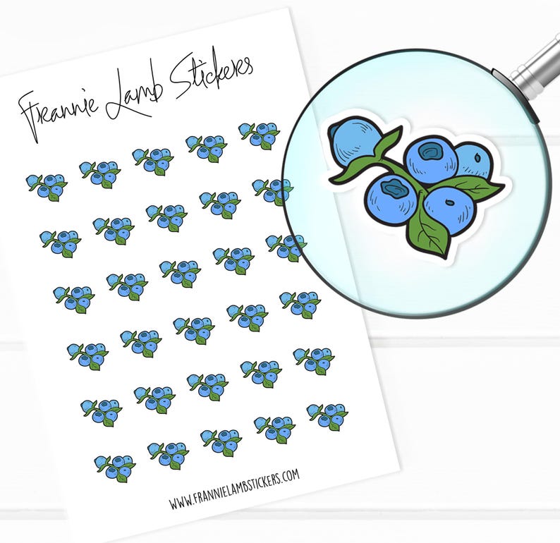 Blueberry Stickers (1/2