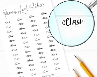 Pegatinas para planificador de clases, 52 etiquetas para planificadores, calendarios y más, opciones de color y papel disponibles