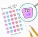 Scale Write-On Stickers (1/2' each), Fitness and Exercise Stickers for Planners, Calendars and more