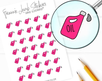 Oil Change Stickers (1/2" each), Planner Stickers, Chore Stickers for Calendars, Planners, Scrapbooks, Crafts and more