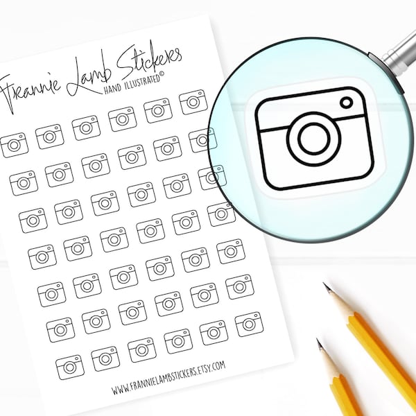 Camera Stickers - Etsy
