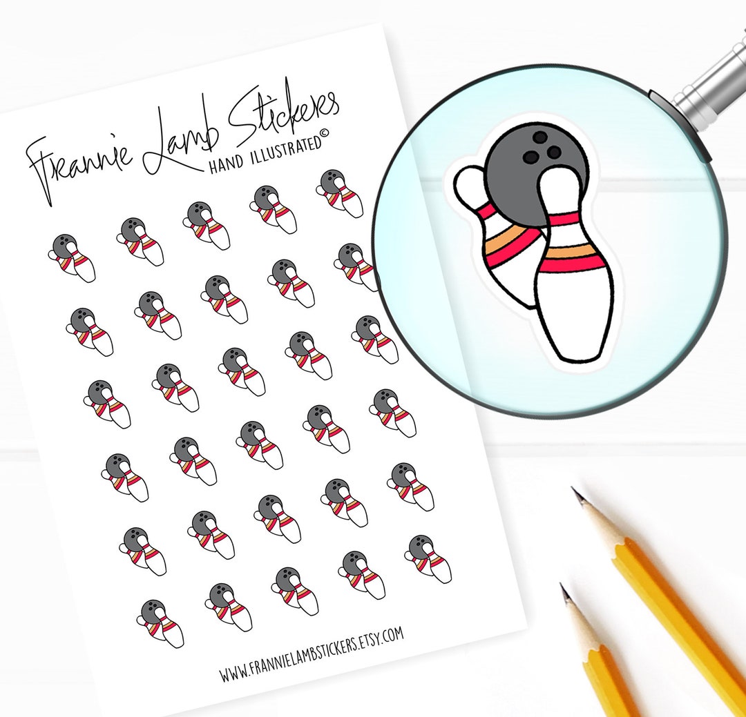 Bowling Stickers (1/2