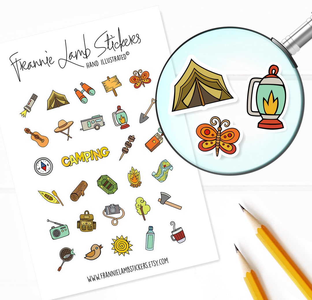 Camping Sticker Craft Camping Stickers (1/2