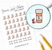 Prescription Medication Stickers (1/2' each), Medication Reminder Stickers for Planners, Calendars and more 
