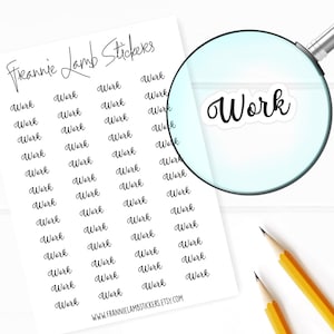 Adesivos de planejador de trabalho, 52 etiquetas para planejadores, calendários e muito mais, opções de cores e papéis disponíveis